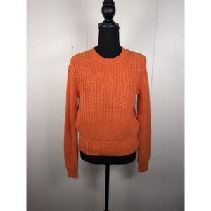 Ralph Lauren Orange Off-the-Shoulder Sweater